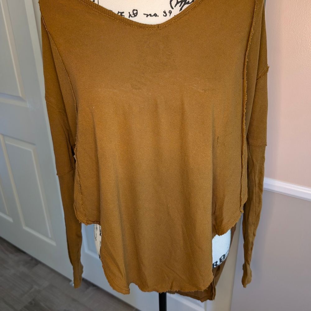 We The Free Yellow Relaxed Blouse